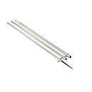 Lee's 18.5 foot bright silver outrigger pole