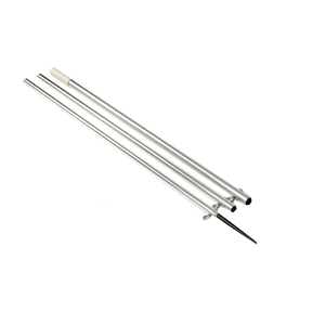 Lee's 12' MKII Bright Silver Pole w/Black Spike - 1 3/8" OD [AO8712CR] - Wholesaler Elite LLC