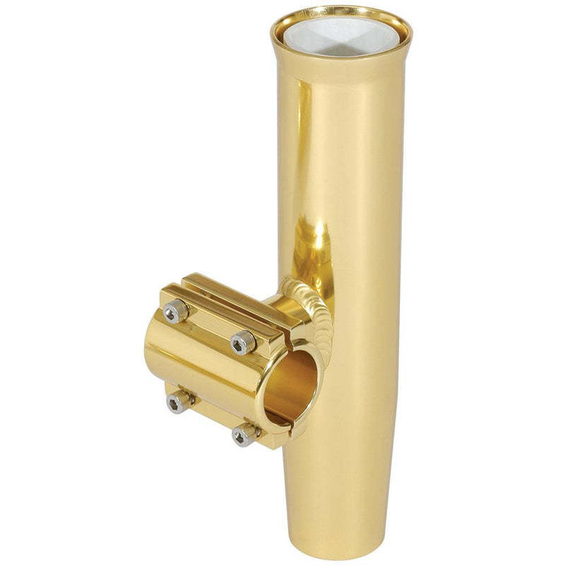 Lee's Clamp-On Rod Holder - Gold Aluminum - Horizontal Mount - Fits 1.050" O.D. Pipe [RA5201GL] - Wholesaler Elite LLC