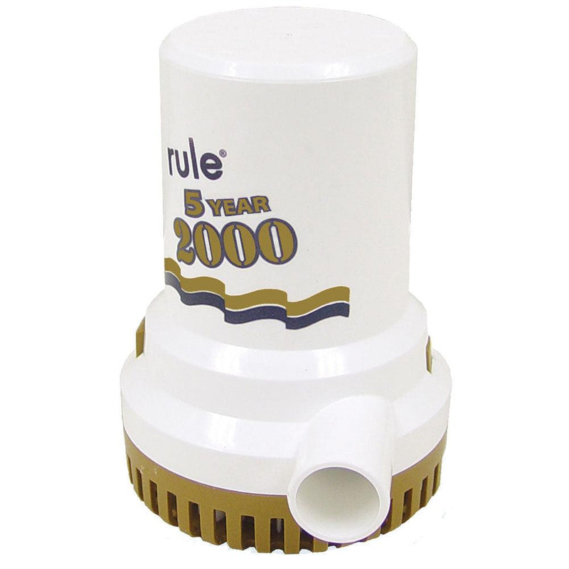 Rule 2000 G.P.H. "Gold Series" Bilge Pump [09] - Wholesaler Elite LLC