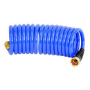 HoseCoil 15' Blue Self Coiling Hose w/Flex Relief [HS1500HP] - Wholesaler Elite LLC
