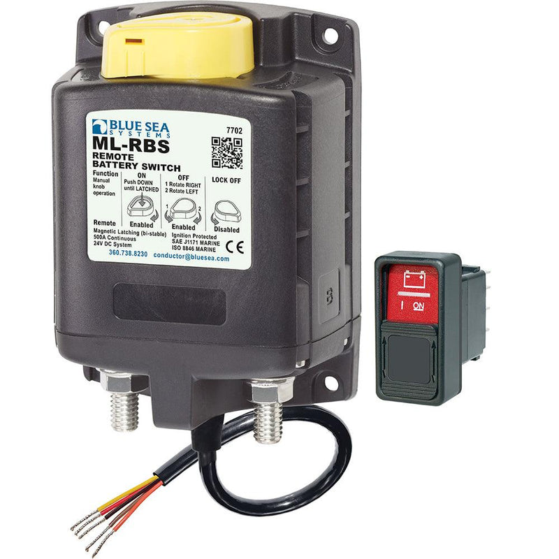 Blue Sea 7702 ML-Series Remote Battery Switch w/Manual Control 24V DC [7702] - Wholesaler Elite LLC