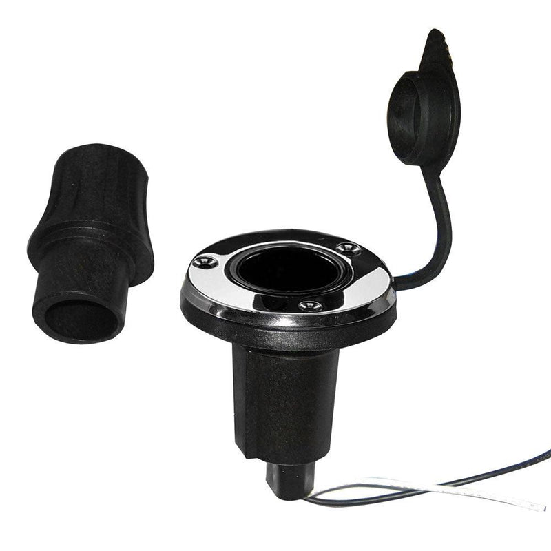 Perko Locking Collar Pole Light Mounting Base - 2 Pin - Round [1045P00DP] - Wholesaler Elite LLC