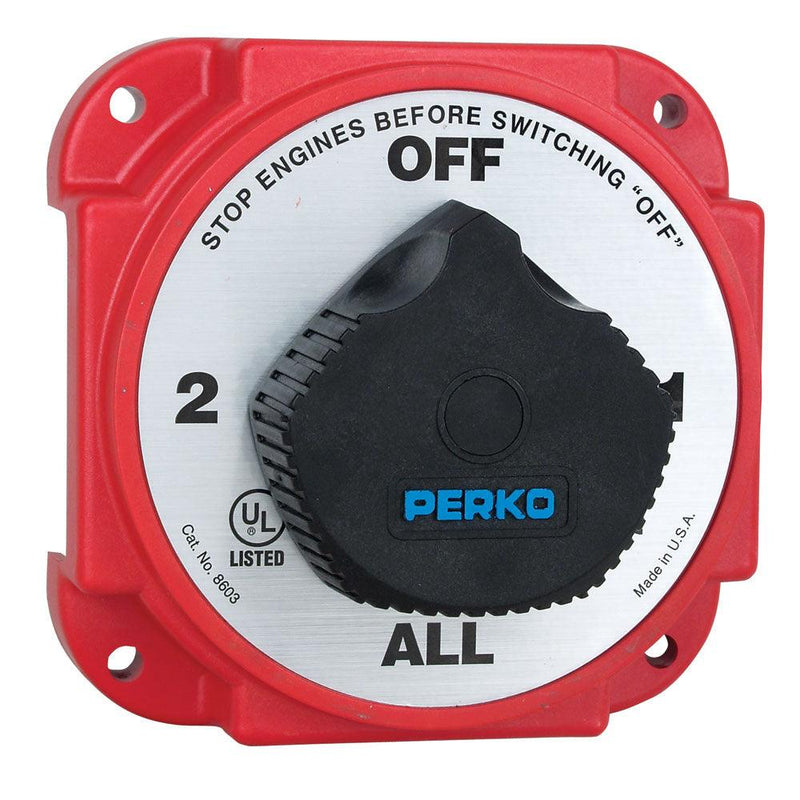 Perko Heavy Duty Battery Selector Switch w/Alternator Field Disconnect [8603DP] - Wholesaler Elite LLC