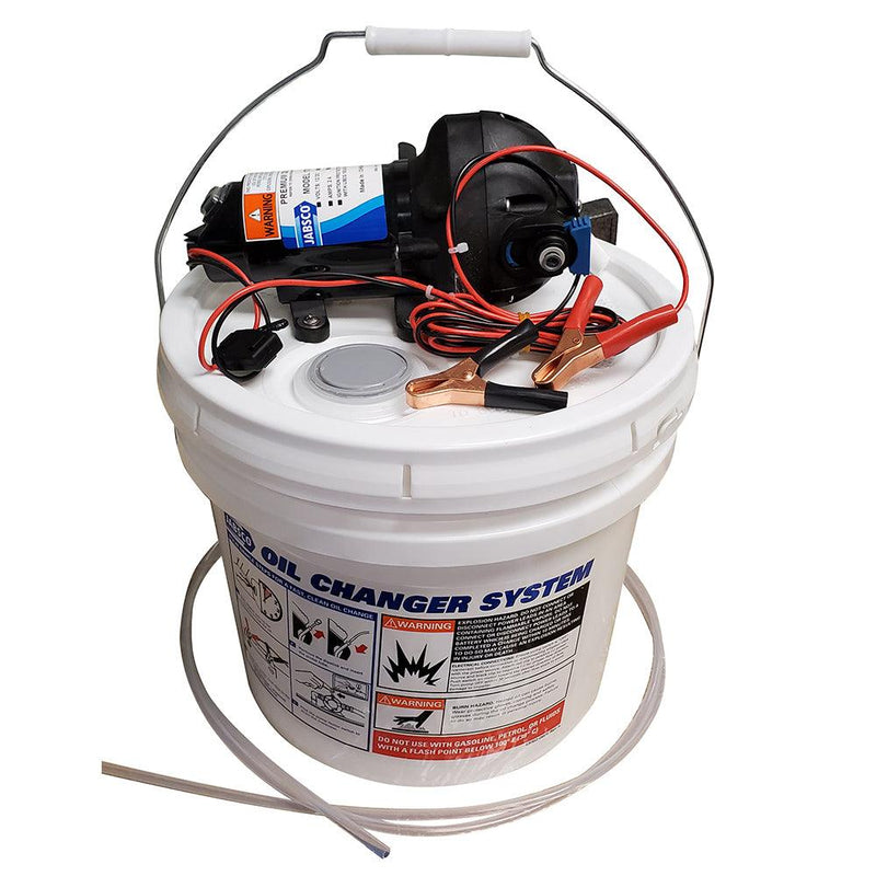 Jabsco DIY Oil Change System w/Pump & 3.5 Gallon Bucket [17850-1012] - Wholesaler Elite LLC
