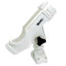 Scotty Powerlock white rod holder with 241 side deck mount