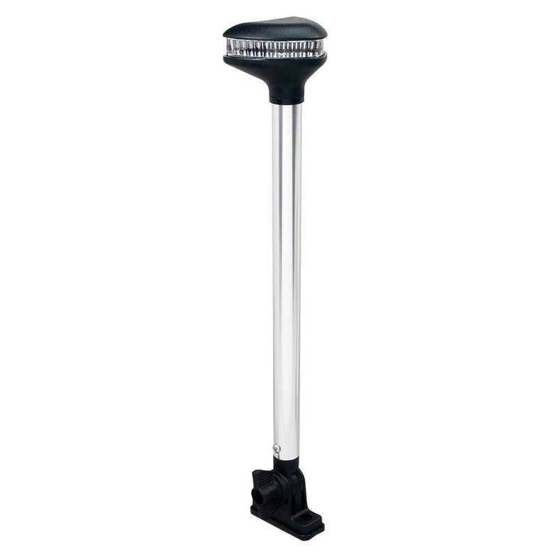 Perko Stealth Series - L.E.D. Fold Down White All-Round Light - Vertical Mount - 13-3/8" [1639DP0CHR] - Wholesaler Elite LLC