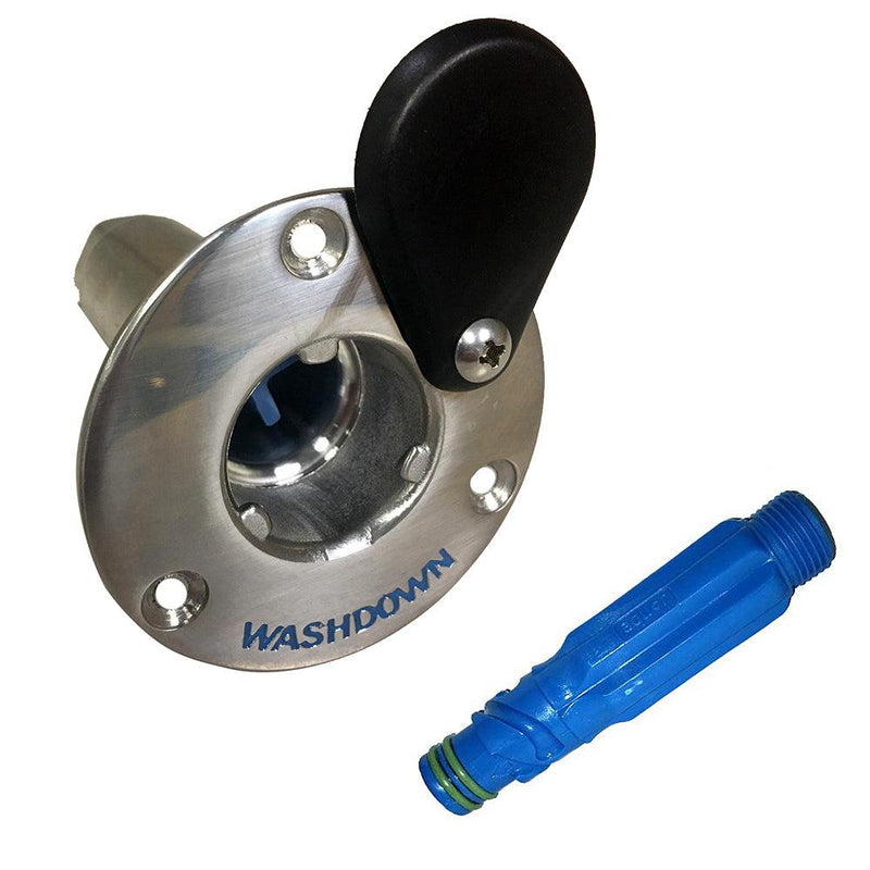 Jabsco Stainless Steel Quick-Release Hose Deck Mount Fitting Hose Adapter [31911-0000] - Wholesaler Elite LLC