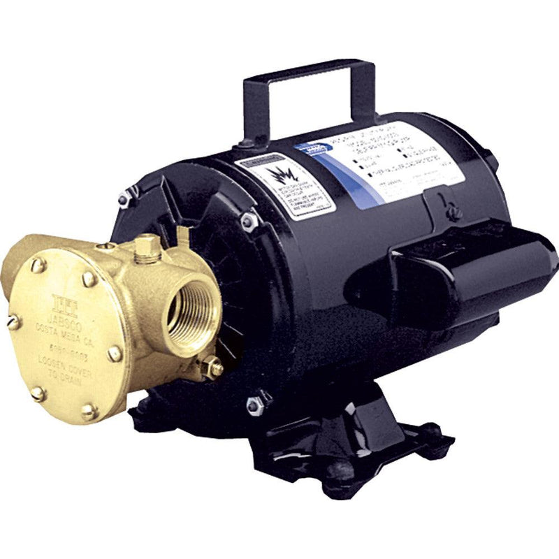 Jabsco Utility Pump w/Open Drip Proof Motor - 115V [6050-0003] - Wholesaler Elite LLC