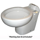 Raritan Marine Elegance white remote intake push button toilet
