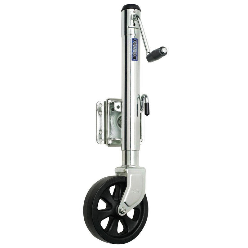Fulton Single Wheel 1,500 lbs. Bolt-Thru Swivel Jack [XP15 0101] - Wholesaler Elite LLC