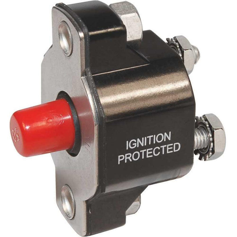Blue Sea 2141 Medium Duty Push Button Reset-Only - 40A [2141] - Wholesaler Elite LLC