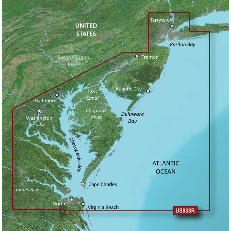 Garmin BlueChart g3 Vision HD - VUS038R - New York - Chesapeake - microSD/SD [010-C1004-00] - Wholesaler Elite LLC