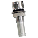 Whitecap round head straight shaft fuel vent for 5/8 inch hose
