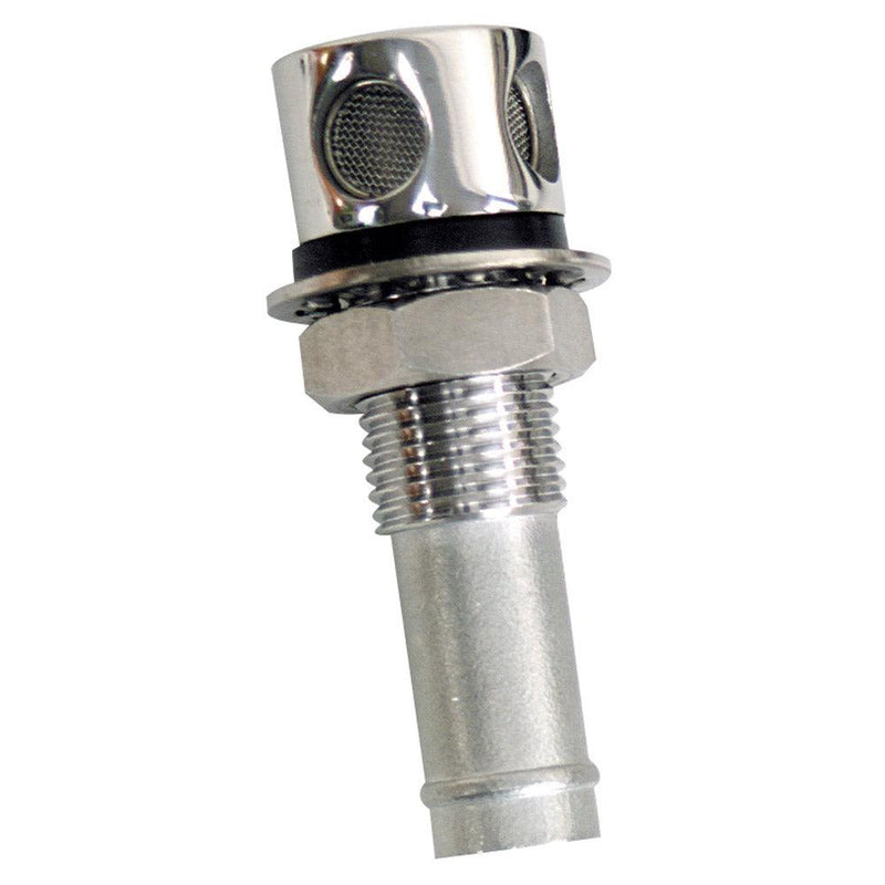 Whitecap Fuel Vent - Round Head, Straight Shaft, 5/8" Hose [6004C] - Wholesaler Elite LLC