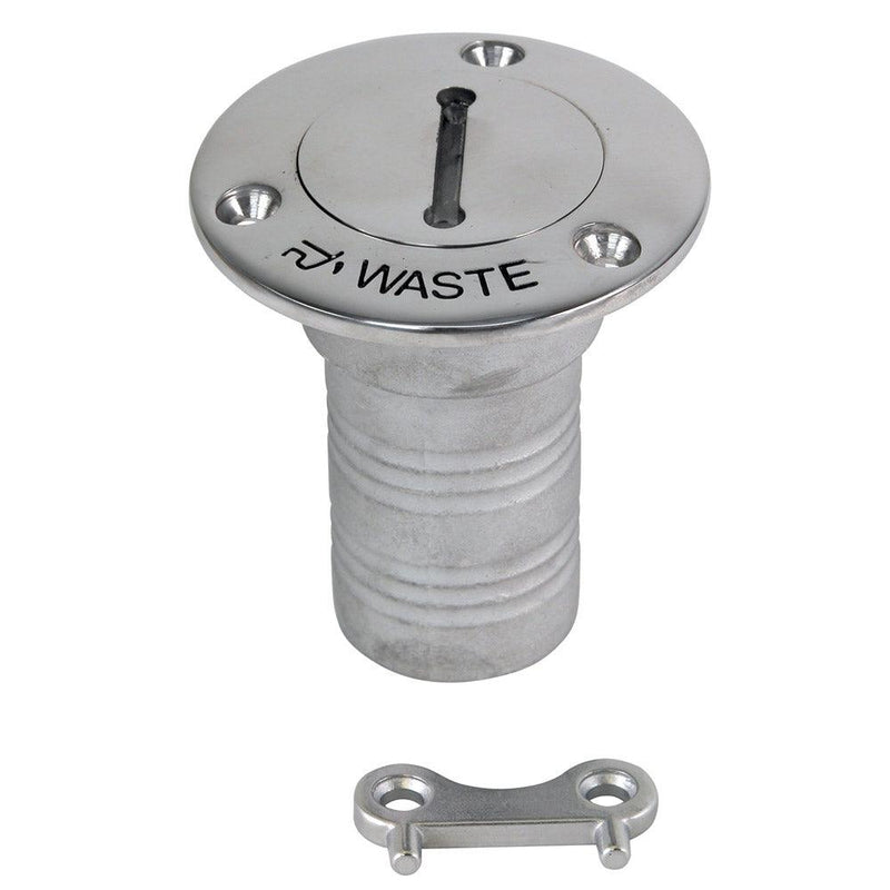 Whitecap Hose Deck Fill - 1-1/2" Hose Waste [6126C] - Wholesaler Elite LLC