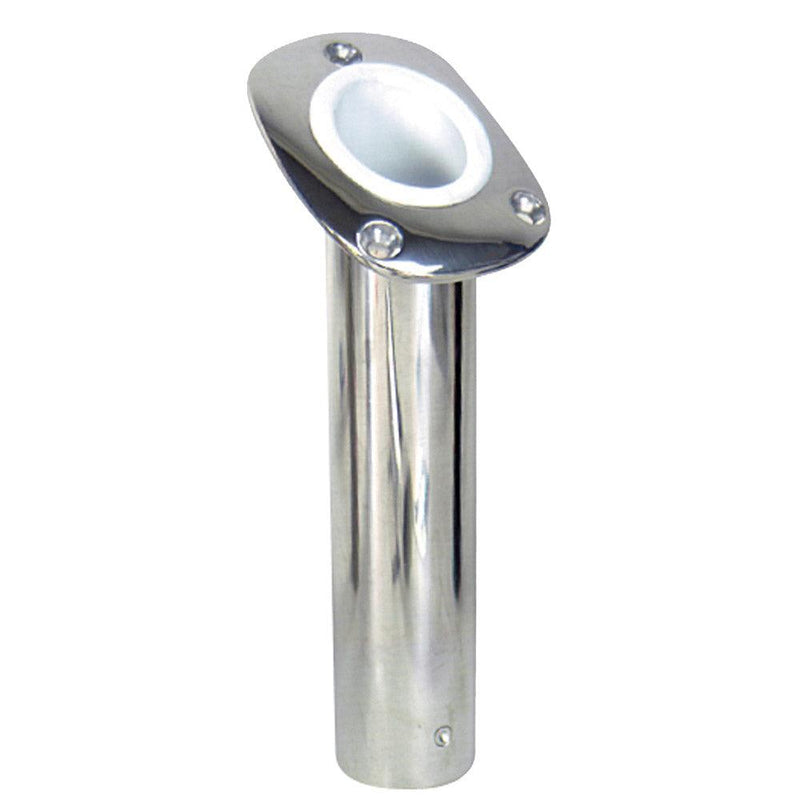 Whitecap Bluewater 30 Deg. Cast S.S. Flush Mount Rod Holder [6174CBLUE] - Wholesaler Elite LLC