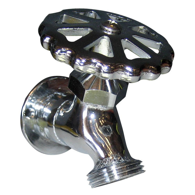 Whitecap C.P. Brass Sillcock 1-5/8" Base 3-3/16 Depth [P-2452C] - Wholesaler Elite LLC