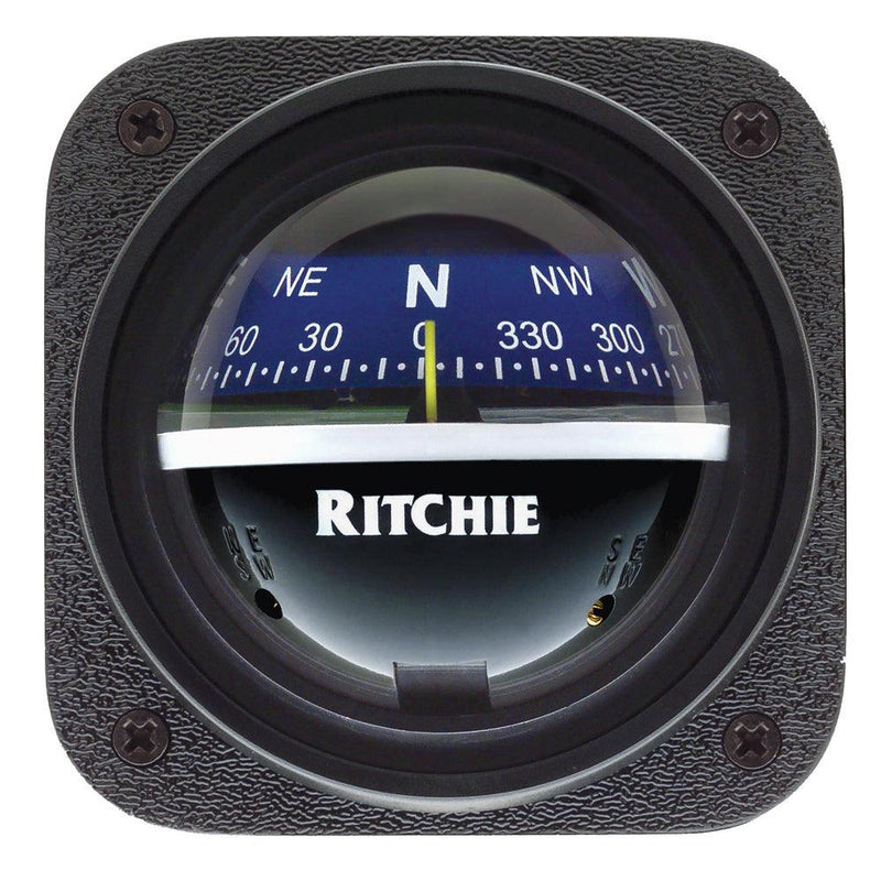 Ritchie V-537B Explorer Compass - Bulkhead Mount - Blue Dial [V-537B] - Wholesaler Elite LLC