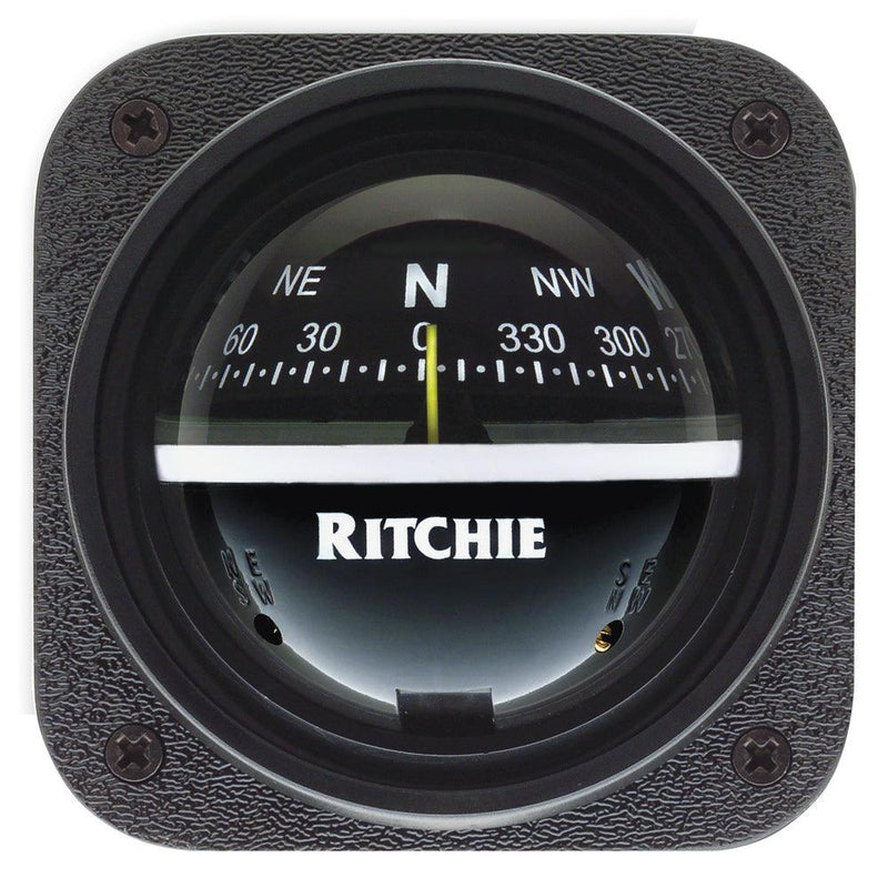 Ritchie V-537 Explorer Compass - Bulkhead Mount - Black Dial [V-537] - Wholesaler Elite LLC