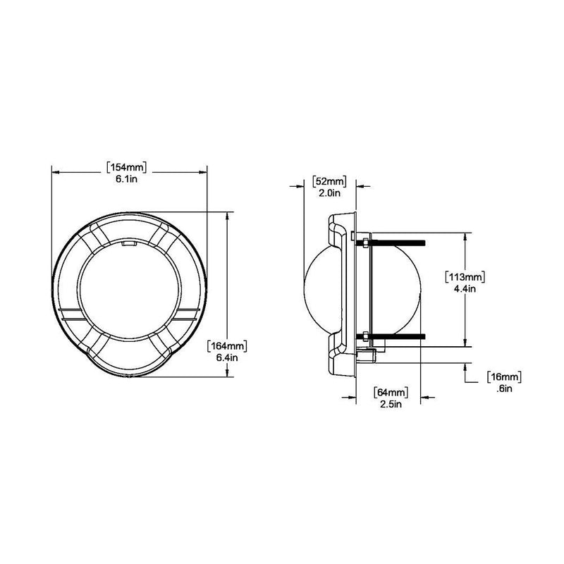 Ritchie SS-PR2 SuperSport Compass - Dash Mount - Black [SS-PR2] - Wholesaler Elite LLC