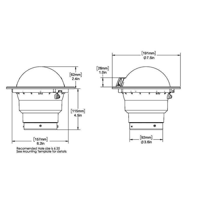 Ritchie FB-500 Globemaster Compass - Flush Mount - Black - 12V - 5 Degree Card [FB-500] - Wholesaler Elite LLC