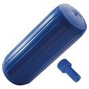 Polyform HTM-2 blue boat fender 8.5 x 20.5 inch with adapter