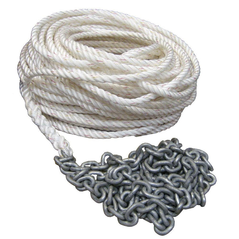 Powerwinch 250' OF 5/8" ROPE 20' OF 5/16" HT Chain Rode [P10299] - Wholesaler Elite LLC
