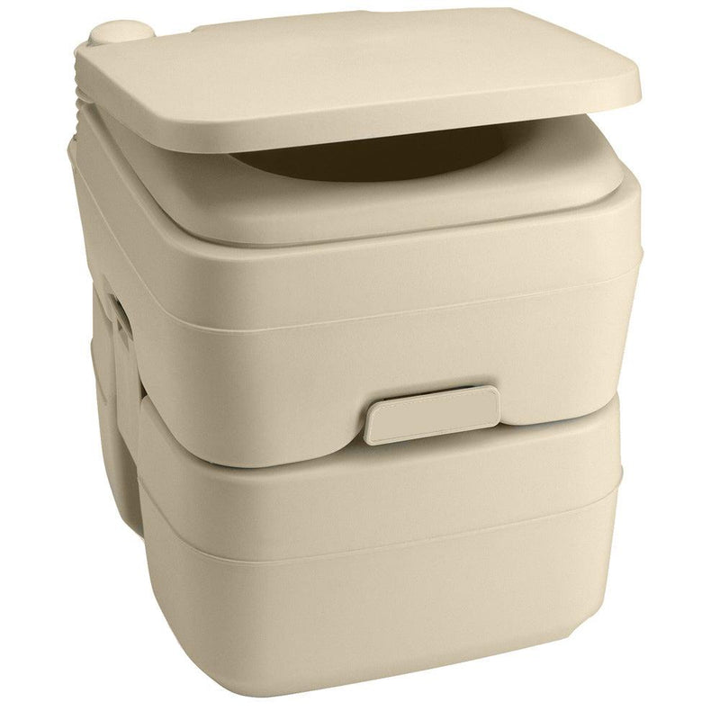 Dometic 965 Portable Toilet w/Mounting Brackets- 5 Gallon - Parchment [311096502] - Wholesaler Elite LLC
