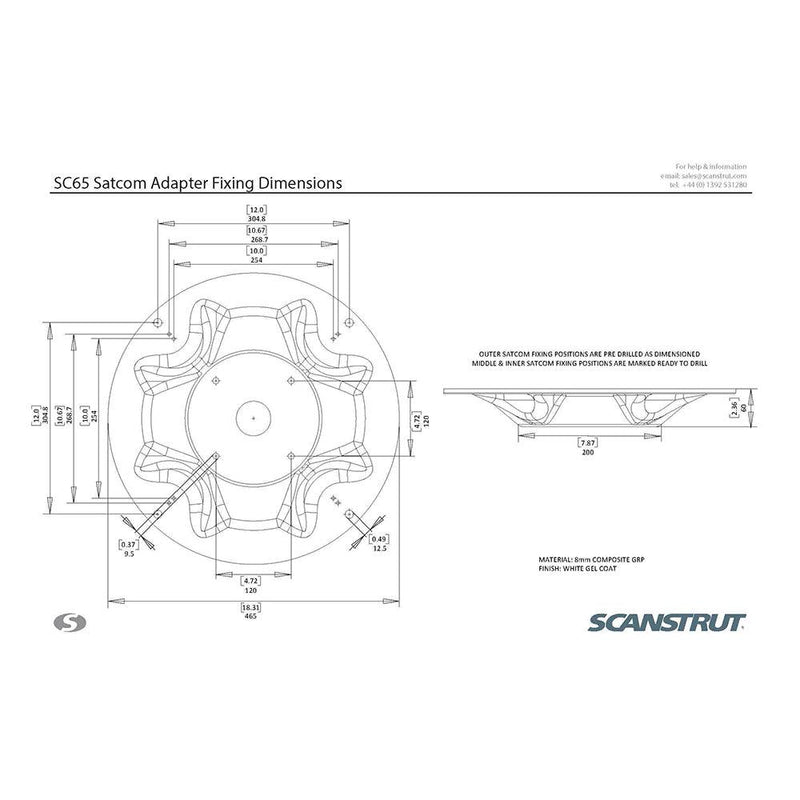 Scanstrut SC65 Satcom Mount [SC65] - Wholesaler Elite LLC