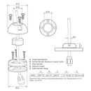 Scanstrut DS40-P Vertical Cable Seal [DS40-P] - Wholesaler Elite LLC