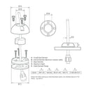 Scanstrut DS16-S cable seal alternate view