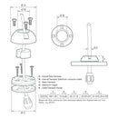 Scanstrut DS21B-S Vertical Cable Seal - Stainless Steel [DS21B-S] - Wholesaler Elite LLC