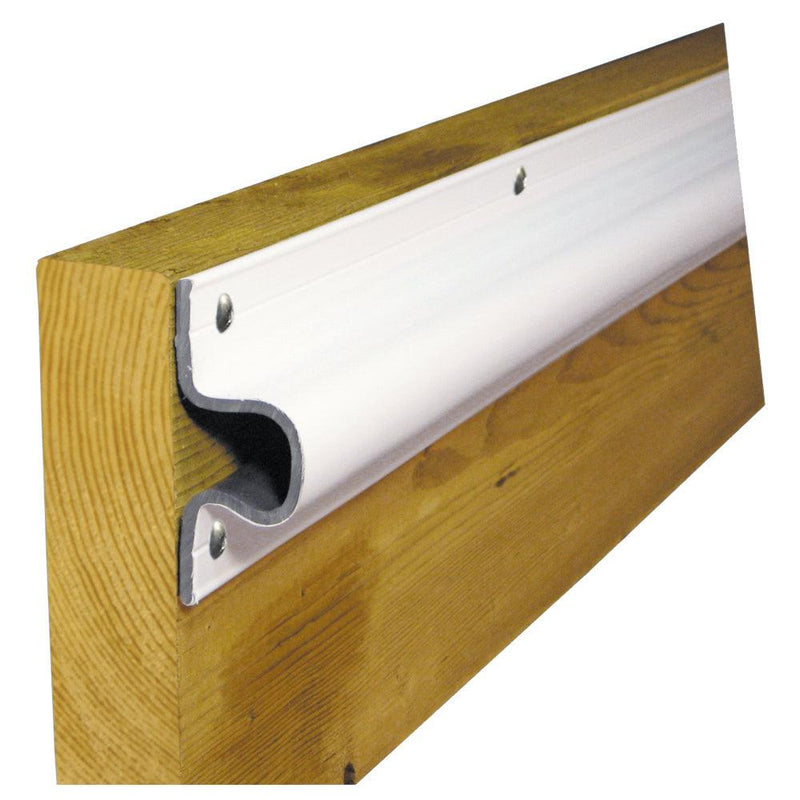 Dock Edge "C" Guard Economy PVC Profiles 10ft Roll - White [1132-F] - Wholesaler Elite LLC
