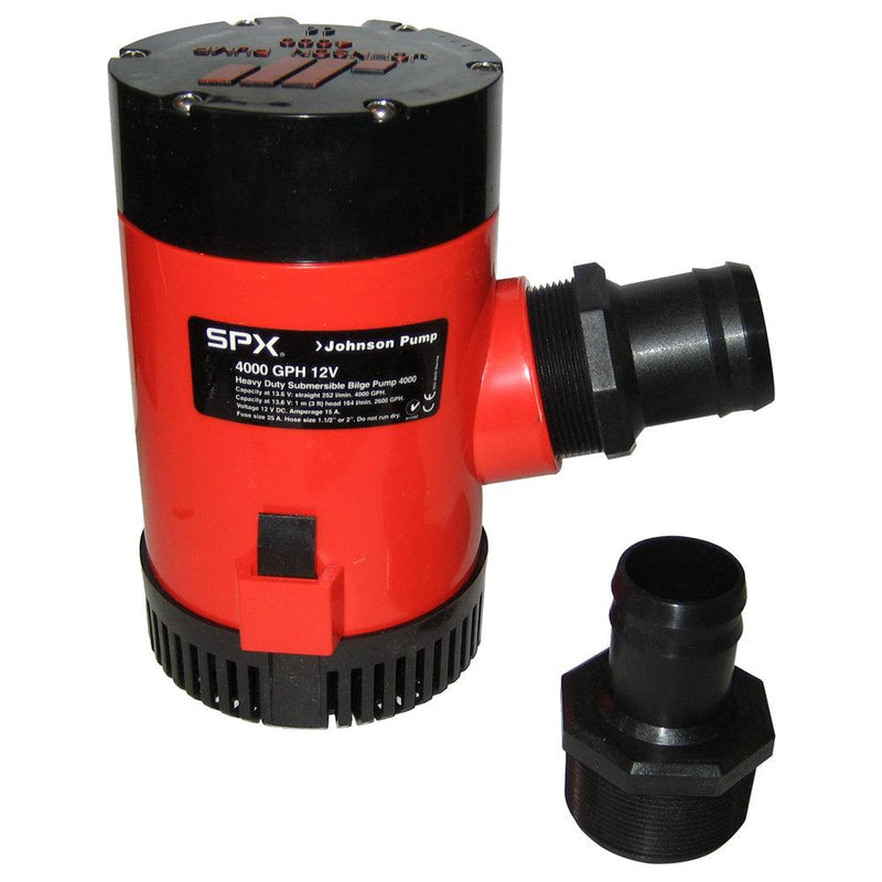 Johnson Pump 4000 GPH Bilge Pump 1-1/2" Discharge Port 12V [40004] - Wholesaler Elite LLC