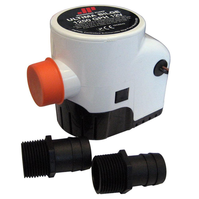Johnson Pump Ultima Bilge 1250 GPH 1-1/8" & 1-1/4" Hose [32-47261-002] - Wholesaler Elite LLC