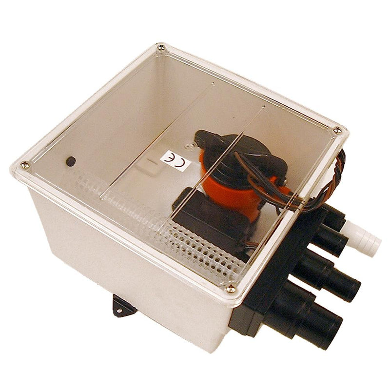 Johnson Pump 1000 GPH Multi Port Shower Sump Pump 12V w/Switch [57151] - Wholesaler Elite LLC