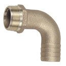 Perko 3/4 inch bronze 90 degree pipe to hose adapter