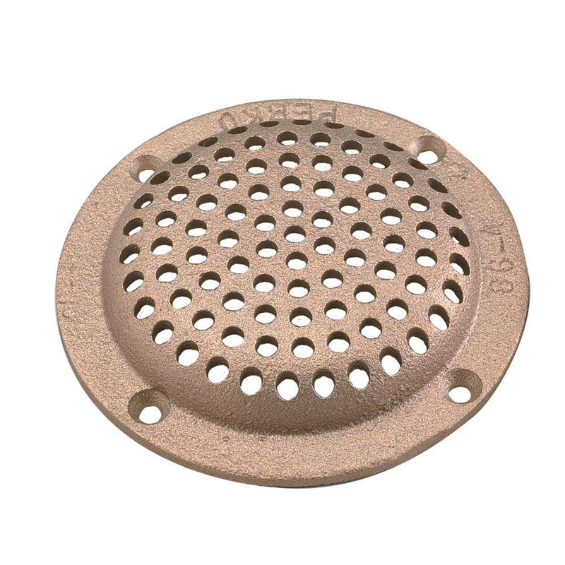 Perko 4" Round Bronze Strainer MADE IN THE USA [0086DP4PLB] - Wholesaler Elite LLC