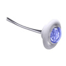 Innovative Lighting LED Bulkhead/Livewell Light "The Shortie" Blue LED w/ White Grommet [011-2540-7] - Wholesaler Elite LLC