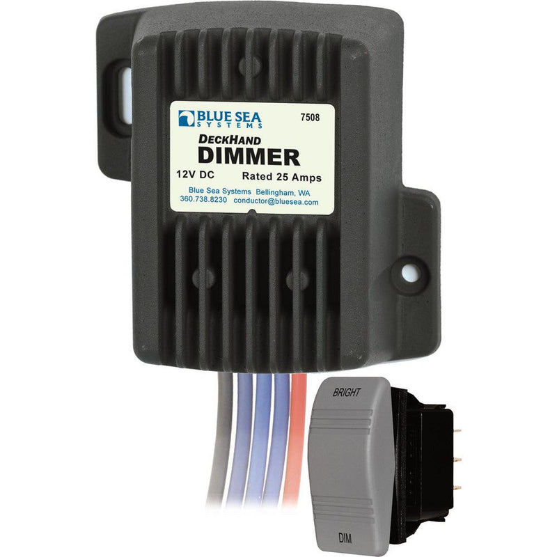 Blue Sea 7508 DeckHand Dimmer - 25 Amp/12V [7508] - Wholesaler Elite LLC