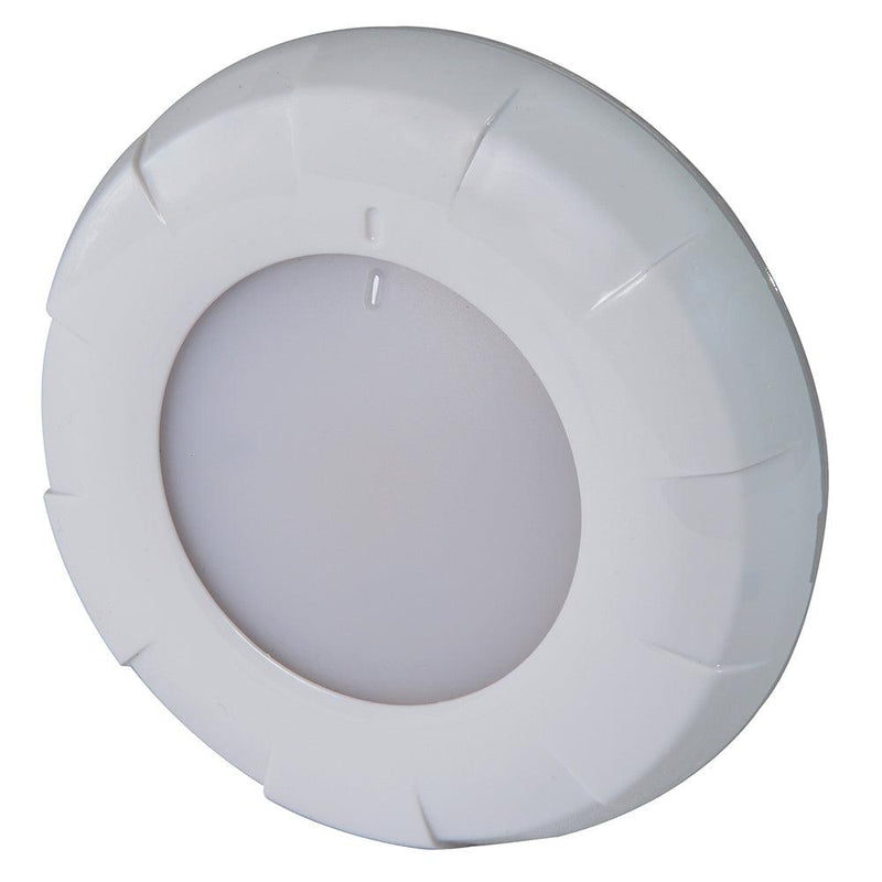 Lumitec Aurora LED Dome Light - White Finish - White/Blue Dimming [101075] - Wholesaler Elite LLC