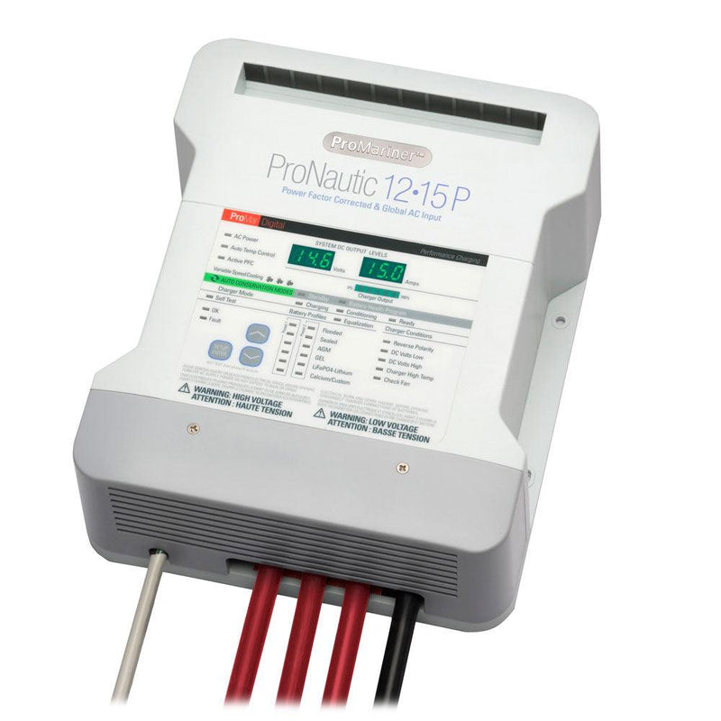 ProMariner ProNautic 1215P 15 Amp 3 Bank Battery Charger [63115] - Wholesaler Elite LLC