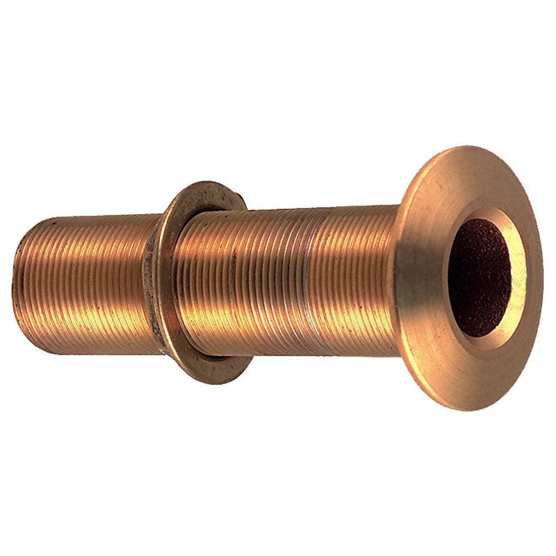 Perko 3/4" Thru-Hull Fitting w/Pipe Thread Bronze Extra Long - Max Hull 5" Thick [0348DP5PLB] - Wholesaler Elite LLC