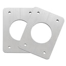 TACO anodized aluminum backing plates for Grand Slam outriggers