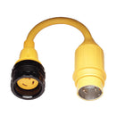 Marinco Pigtail Adapter, 30A Locking to 50A Locking [121A] - Wholesaler Elite LLC