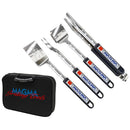 Magma 5-piece telescoping grill tool set
