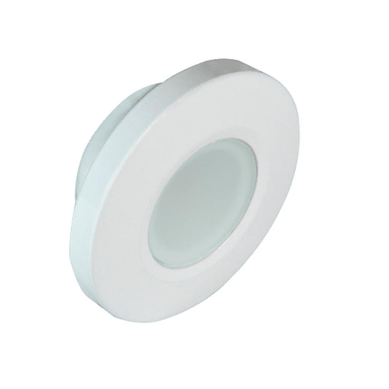 Lumitec Orbit - Flush Mount Down Light - White Finish - 4-Color Blue/Red/Purple/White Non Dimming [112520] - Wholesaler Elite LLC