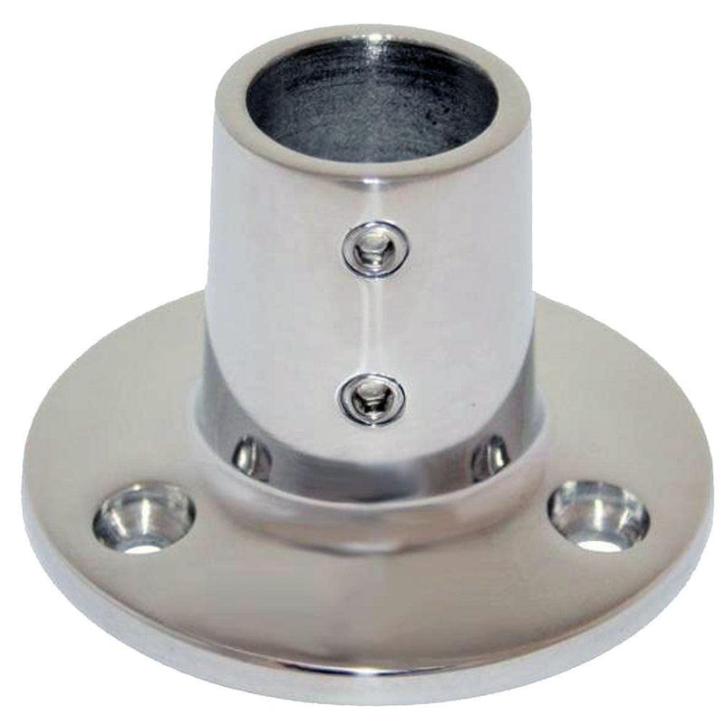 Whitecap " O.D. 90 Degree Round Base SS Rail Fitting [6039C] - Wholesaler Elite LLC