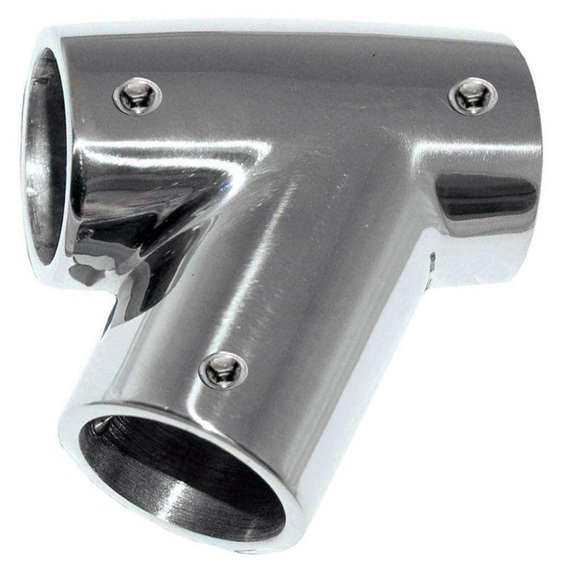 Whitecap 1" O.D. 60 Degree SS Tee - Left [6144C] - Wholesaler Elite LLC